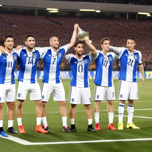 足球比赛：阿根廷队取得美洲杯冠军