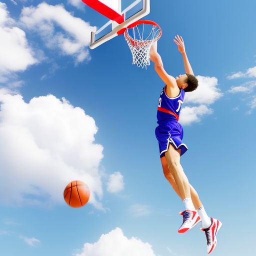 籃球：冲天而起的高飞灌篮