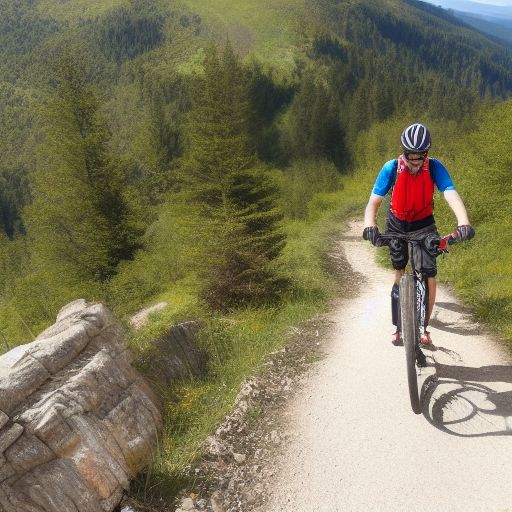 山地自行车骑行：挑战极限和征服自然的快乐体验